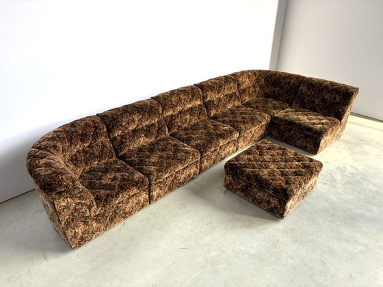 Divano modulare vintage di Laauser, anni '70 – Divani modulari, Textile, Velvet (photo 6 of 10)