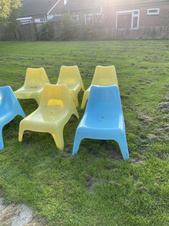 Sedie da giardino IKEA vintage 6x – Plastic (photo 2 of 5)