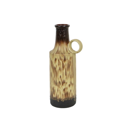 Fat Lava Vase XL Scheurich West Germany Pottery Beige Kuch 412-47