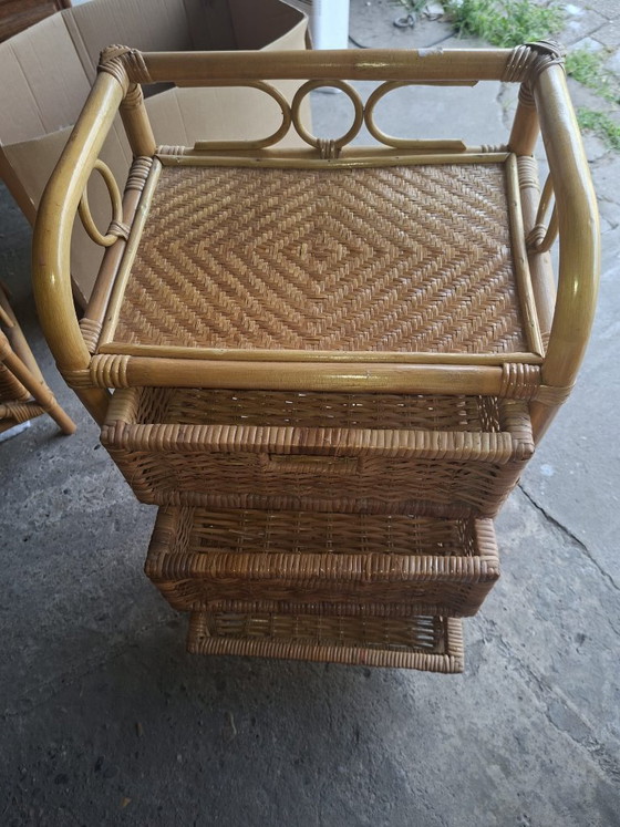 Bohemian Vintage Set – Opbergkast, Rattan, Bamboo (photo 7 of 15)