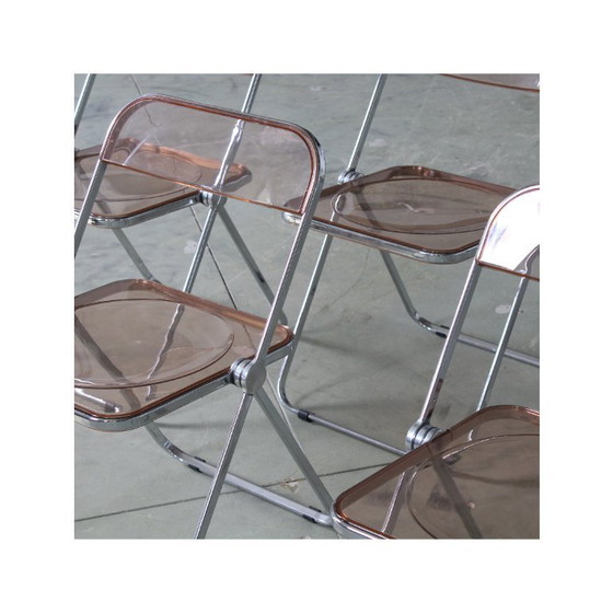 Image 1 of Pinkfarbene Plia Klappstühle (4er-Set)