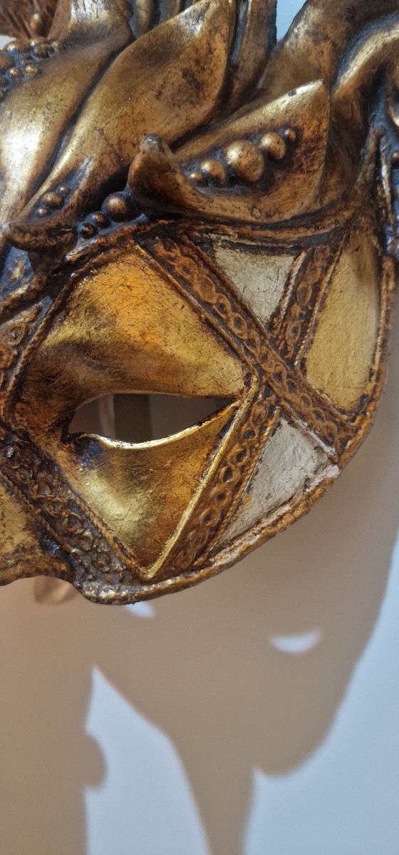 Image 1 of Exclusive Venetian Baroque Mask - Handmade & Signed by Sandro Becucci