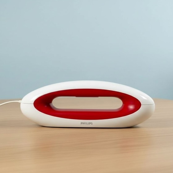 Image 1 of Téléphone sans fil Philips Mira M555 rouge et blanc avec répondeur (2013)