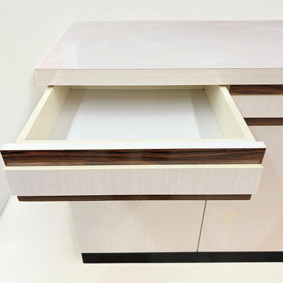 Image 1 of Credenza da cucina Niestrath - anni '60 in legno rivestito in Resopal con maniglie cromate