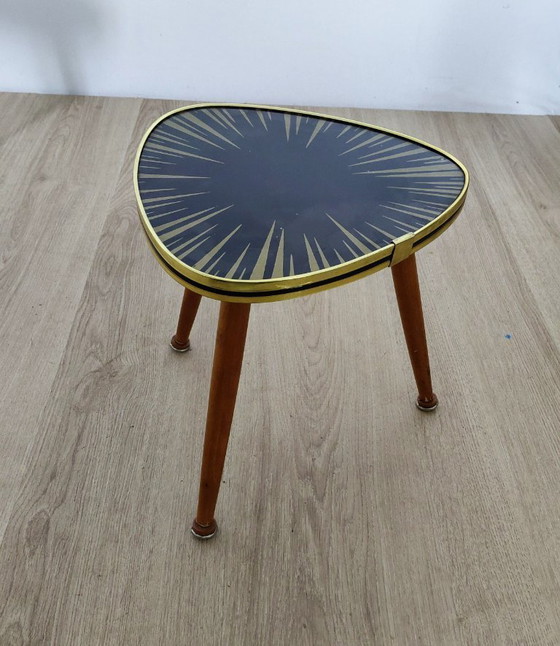 Image 1 of Beistelltisch aus den Fünfzigern mit ungewöhnlichem Motiv