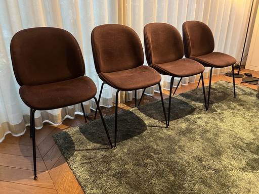 4x Gubi Beetle chairs
