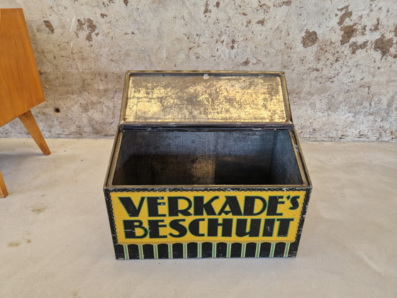 Image 1 of Groot Nederlands Verkade Beschuit Blik uit 1920