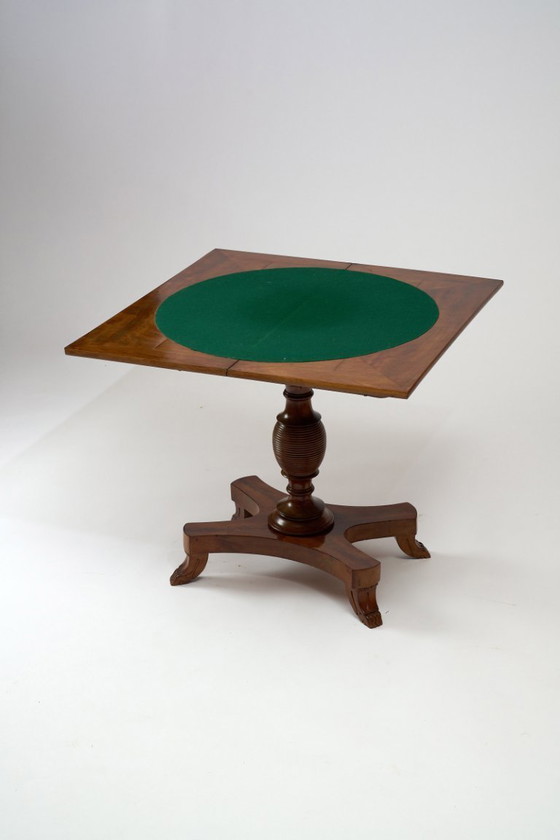 Image 1 of Tavolo da gioco inglese in mogano