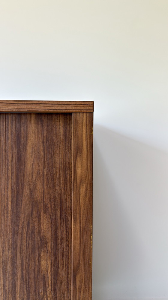 Image 1 of Vintage wooden sideboard with tambour doors
