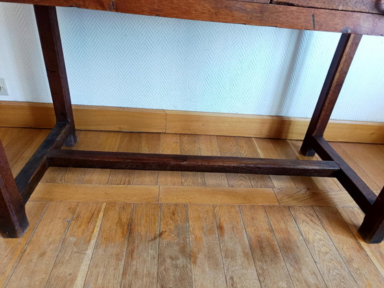 Image 1 of Rustieke boerderij- of kantoortafel Circa 1920