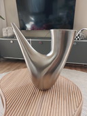 Vintage Auerhahn Bocina watering can vase, stainless steel, 1970s