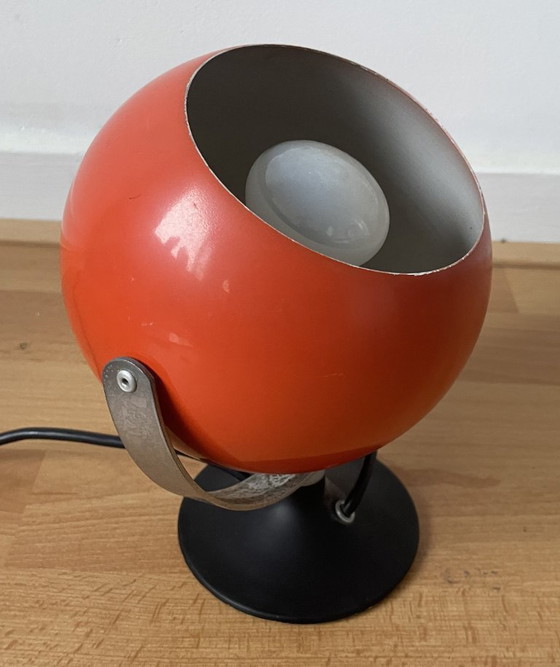 Image 1 of Anvia - Vintage oranje Eyeball wandlamp