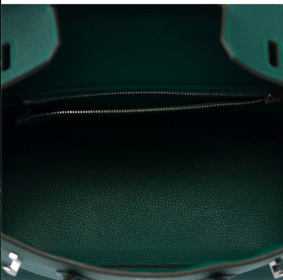 Image 1 of Sac HERMES Birkin 25 en Cuir Vert - 103291