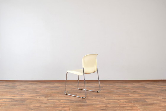 Image 1 of SM400K White Swing Chair by Gerd Lange for Drabert, Set of 4, 1980s
