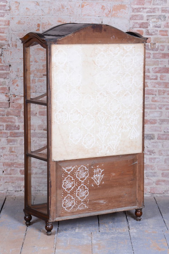 Restored Biedermeier Display Cabinet, Maple, Walnut, Polish, Czech, 1850s – Glass, Wood (photo 9 of 18)