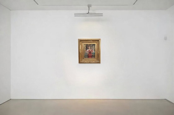 Image 1 of Splendide tableau de Franco Rispoli, école napolitaine, portrait de femme