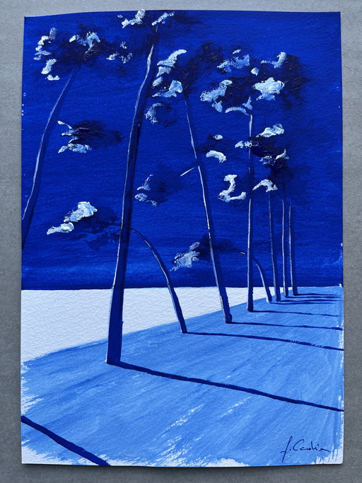 Boceto de artista en gouache.