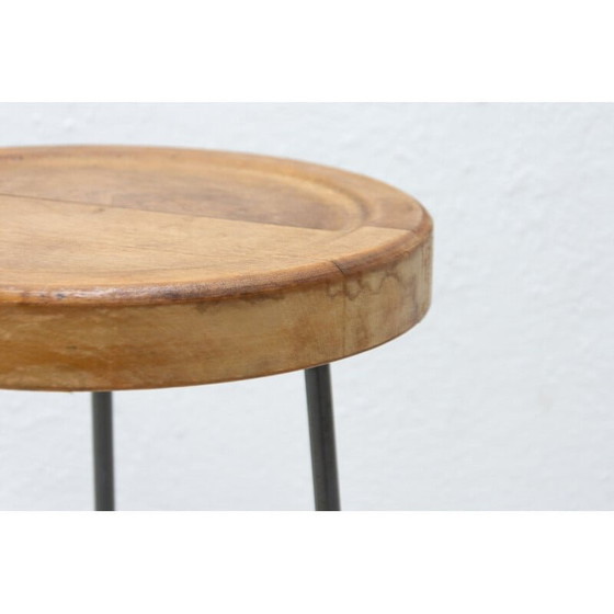 Image 1 of Mid century industry stool, Czechoslovakia 1950s