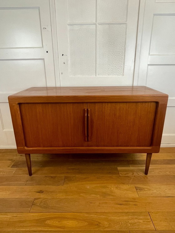 Image 1 of intage teak sideboard from Silkeborg Møbelfabrik – tambour doors