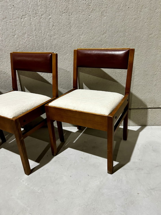 Mid Century Modern – Vintage, Esszimmerstühle, Textile, Wood (photo 2 of 8)