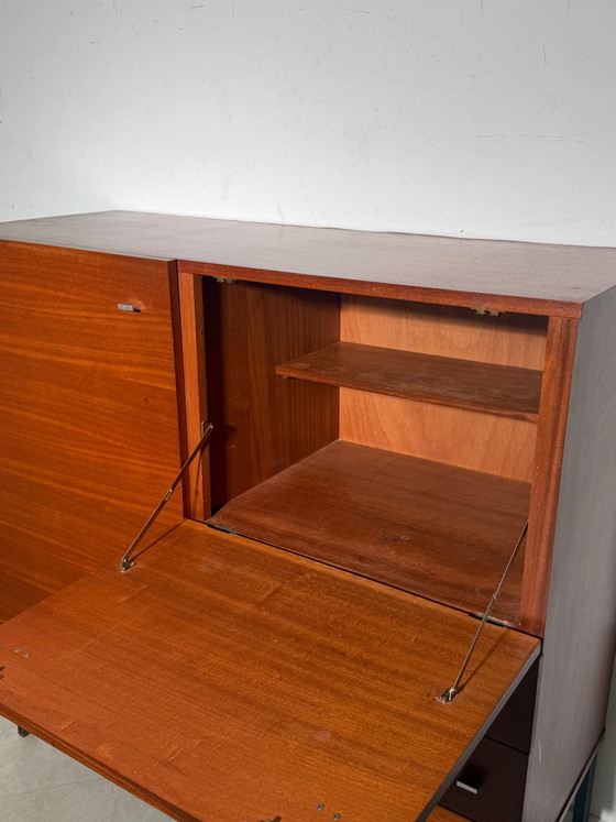 Vintage Mid-Century Highboard in Teak | 1960s Storage Cabinet (photo 3 of 6)