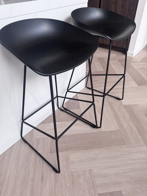 Image 1 of 2 x HAY About a Stool AAS 38 - 180 € pour deux tabourets de bar