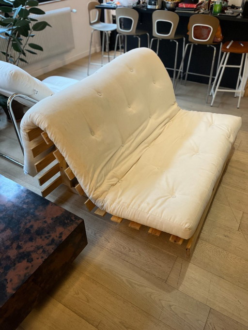 Lit futon japonais convertible Karup Design crème