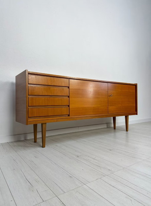 Vintage Large German Walnut Sideboard 60s 70s