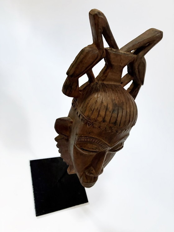 Image 1 of Afrikanische Stammeskunst • Baoulé-Maske • Elfenbeinküste • 1970