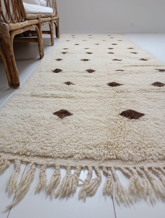 Image 1 of Tappeto berbero in lana di montone, 287x90 cm