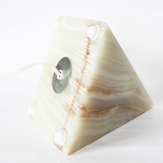 Image 1 of Vintage onyx piramide lamp