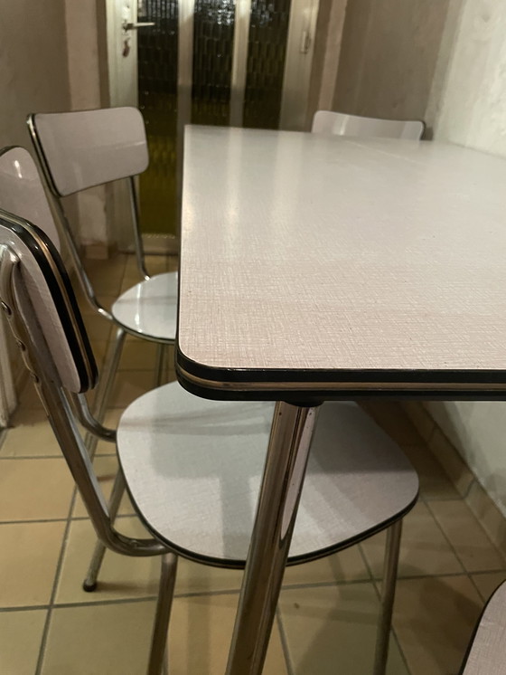 Image 1 of Formica table and chairs