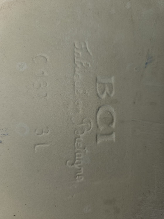 Image 1 of 2x Plato de espárragos de mayólica bretona BCI