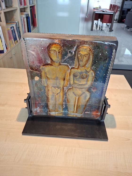 Image 1 of Adam and Eve glass object