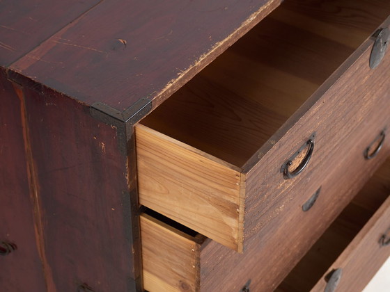 Antique Japanese Tansu chest of drawers - Meiji / Taishō Period (c. ) #29 – Iron (photo 24 of 40)