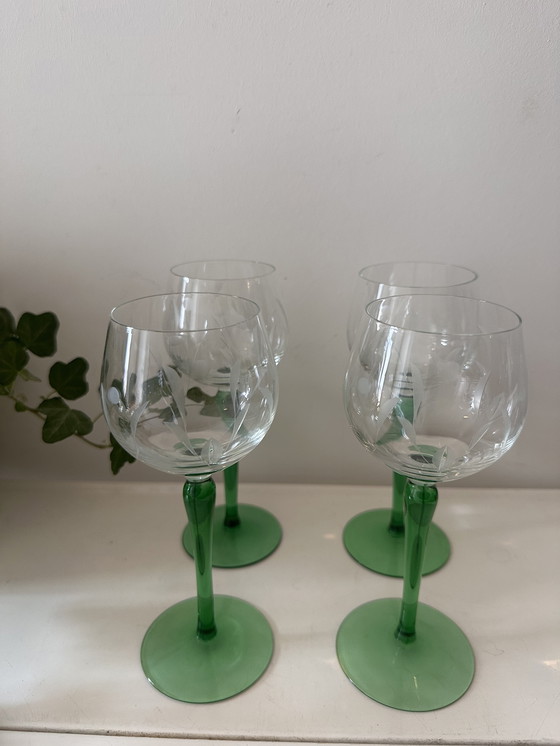 Image 1 of 4 wijnglazen jaren 70