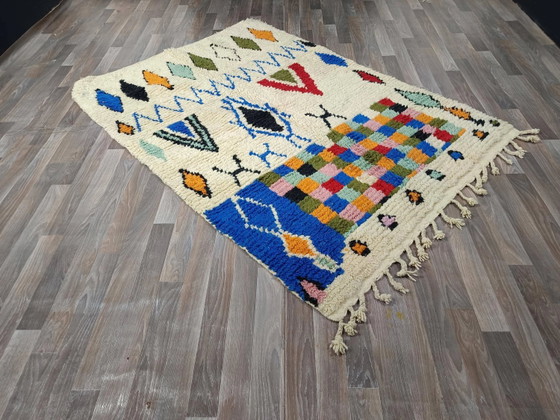 Traditioneller handgefertigter Teppich 250cm x 150cm Marokkanisch – Teppiche & Läufer, Wool (photo 4 of 11)