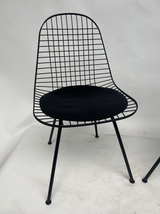 Image 1 of Two Vitra Eames Wire Chair DKX-5 chairs set