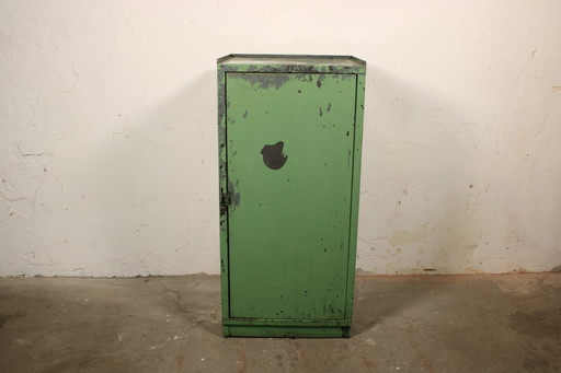 Grote vintage industriële metalen kast • Werkplaats/opslag