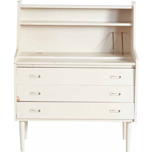 MK8149 Bureau blanc vintage, Danemark 1960