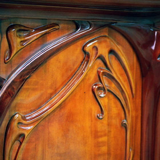 Piano di lavoro in stile Art Nouveau - Pezzo unico – Sculture, Wood (photo 9 of 9)