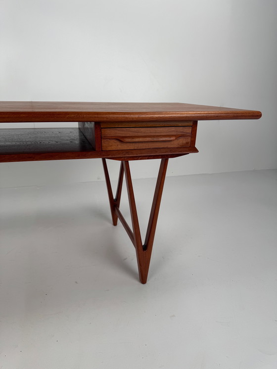 Image 1 of Tavolino da caffè modello 32 di E.W. Bach – Toften Møbelfabrik, Danimarca