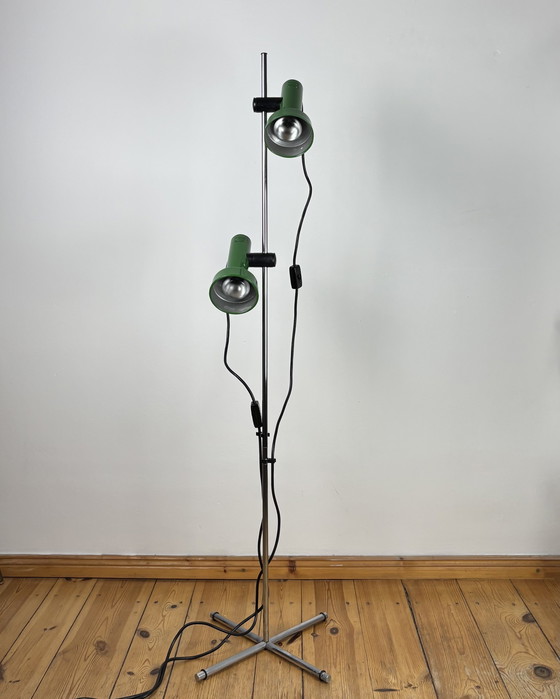 Image 1 of Vintage Floor Lamp by Goffredo Reggiani Italy Space Age 1970s, Adjustable Lamp, Mid Century Modern, 70s Industrial, Spot light