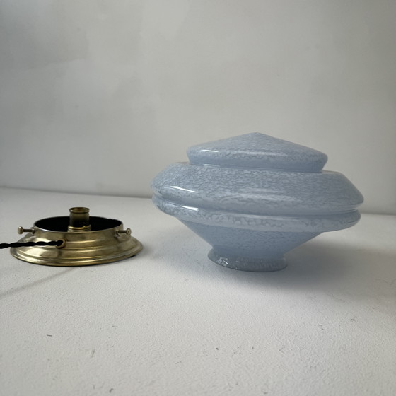 Image 1 of Antique Vintage Clichy Glass Table Lamp