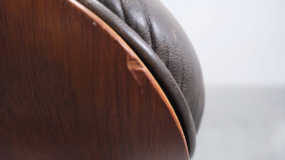 Vintage Eames Lounge Chair & Ottoman – Vitra – Fauteuils, Leather, Wood (photo 19 of 21)