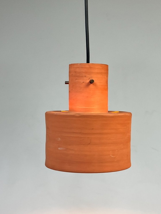 Vintage Hanglamp, Artiforte Nederland, Terracotta, 1950's – Hanglampen, Stone (photo 2 of 10)