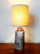 Vintage glazed stoneware lamp