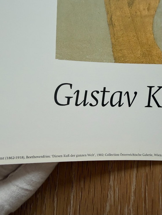 Image 1 of Gustav Klimt (1862-1918), Beethovenfries: 'Diesen Kuß der ganzen Welt', 1902, collectie...Gedrukt in Nederland