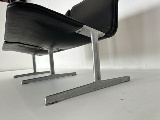Image 1 of Fauteuil/canapé Dieter Rams 602 Sitbank en cuir Vitsoe Zapf