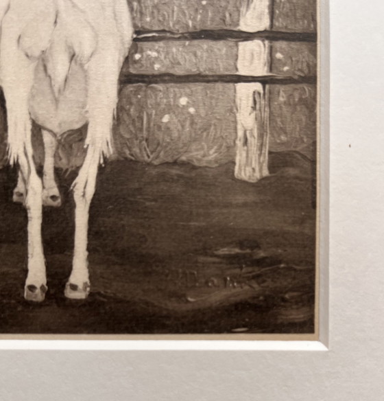 Image 1 of Jan Mankes 1889-1920 / Heliogravure Vader met Geitjes 1923
